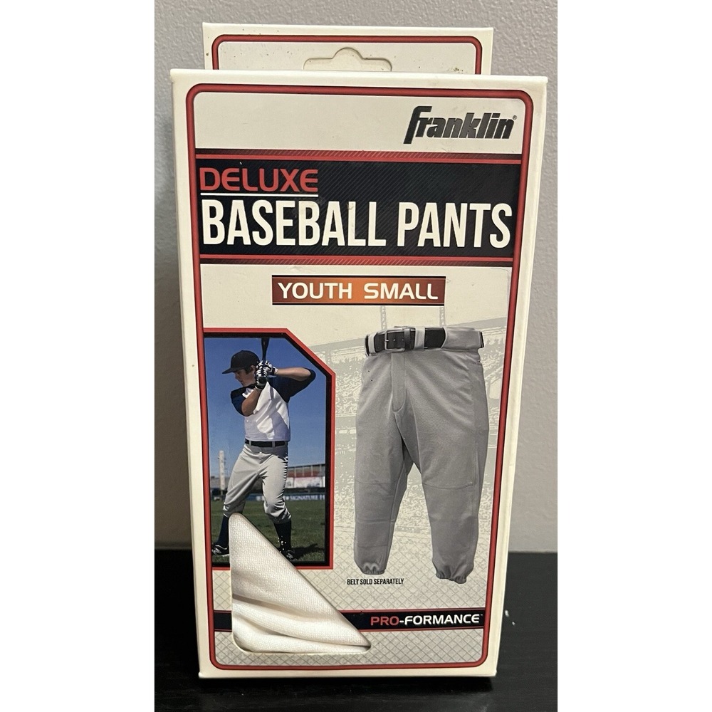 New‎ In Box Franklin Sports Youth White Baseball Pants Size Small Unisex